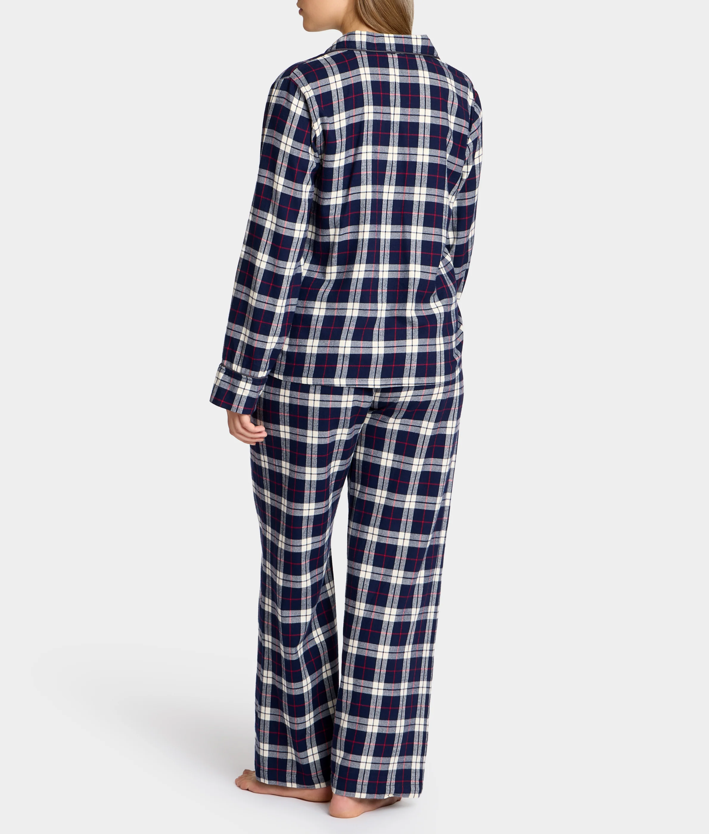 The Cozy Plaid Brushed Cotton Pajama Set - Image 3