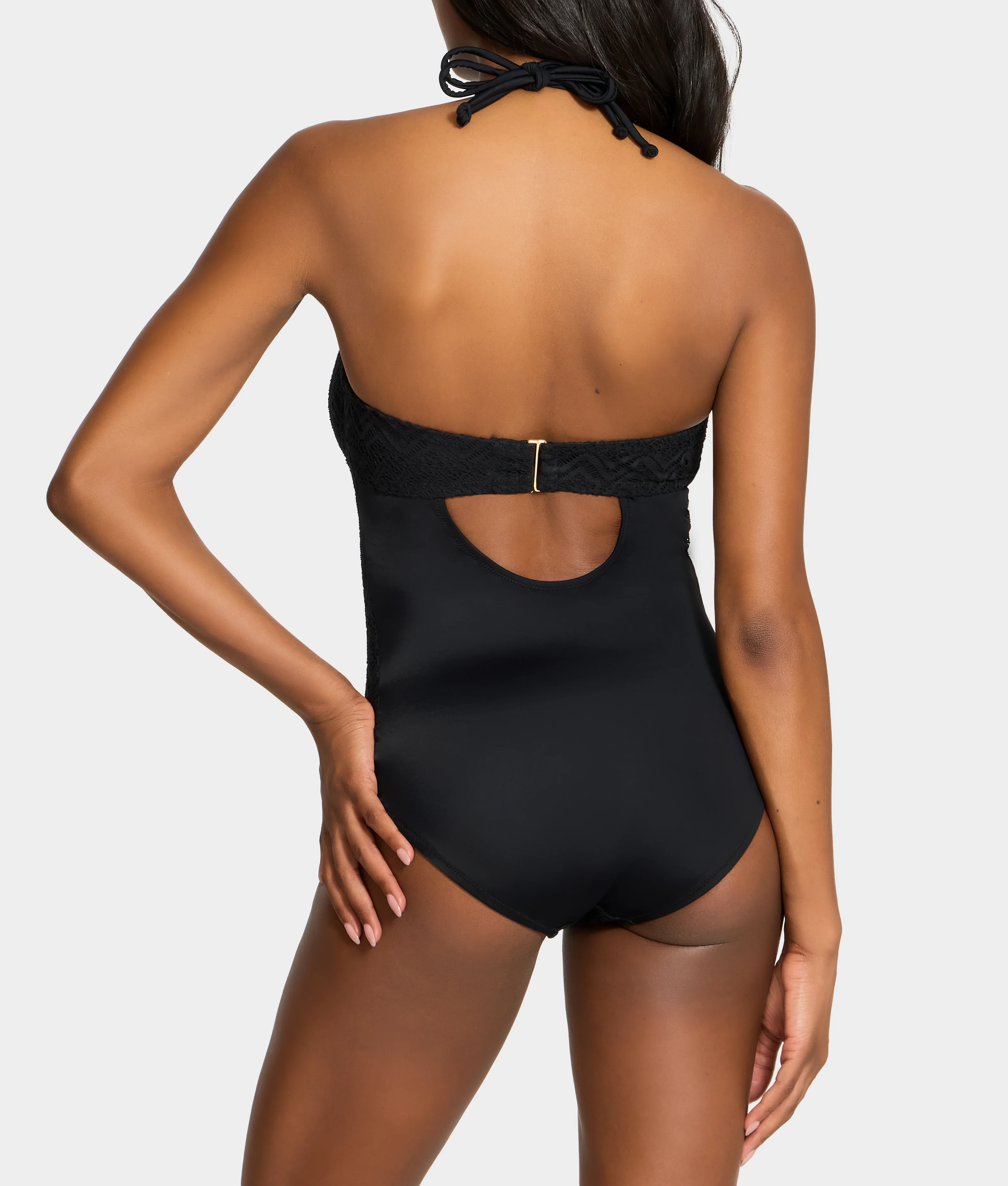 The Slimming Underwire Crochet One-Piece Swimsuit - Image 2
