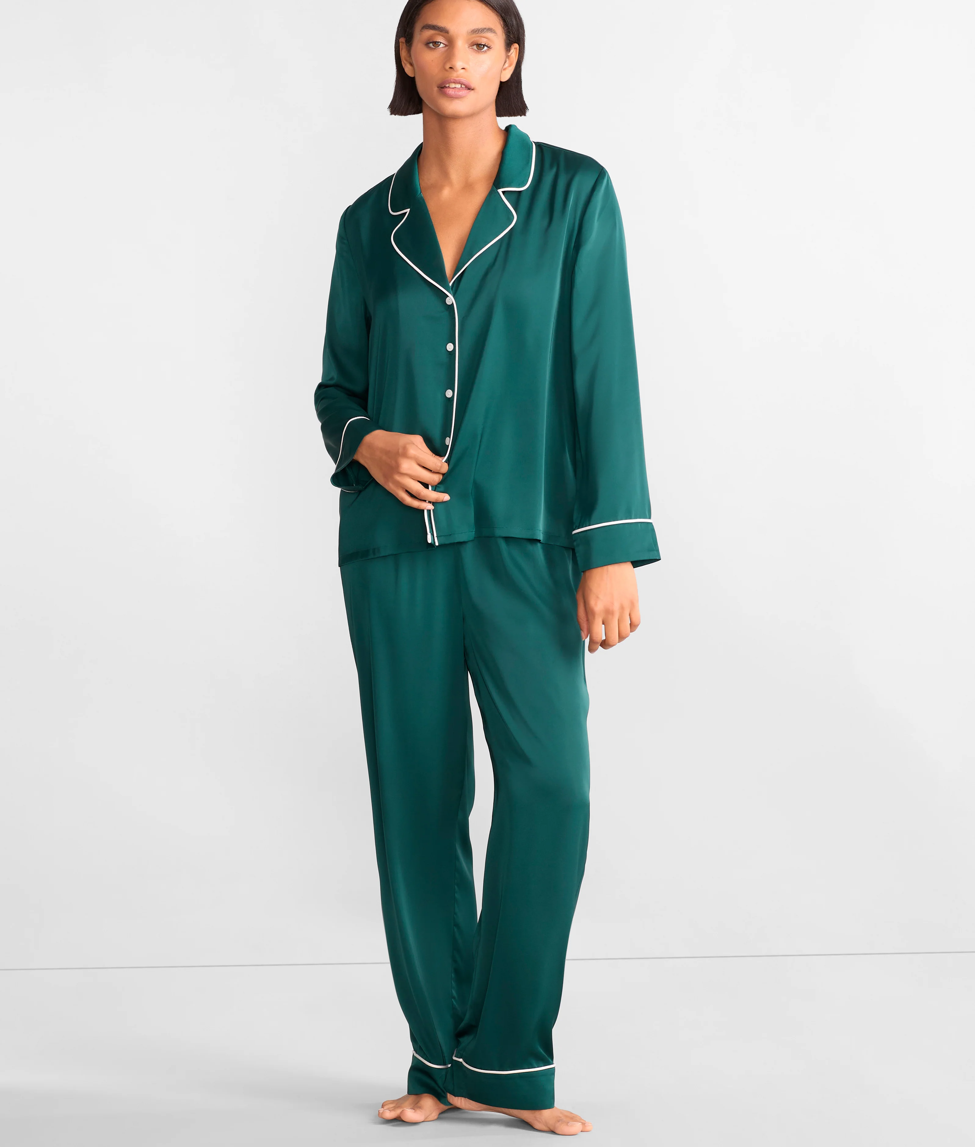 The Washed Satin Pajama Set - Image 26