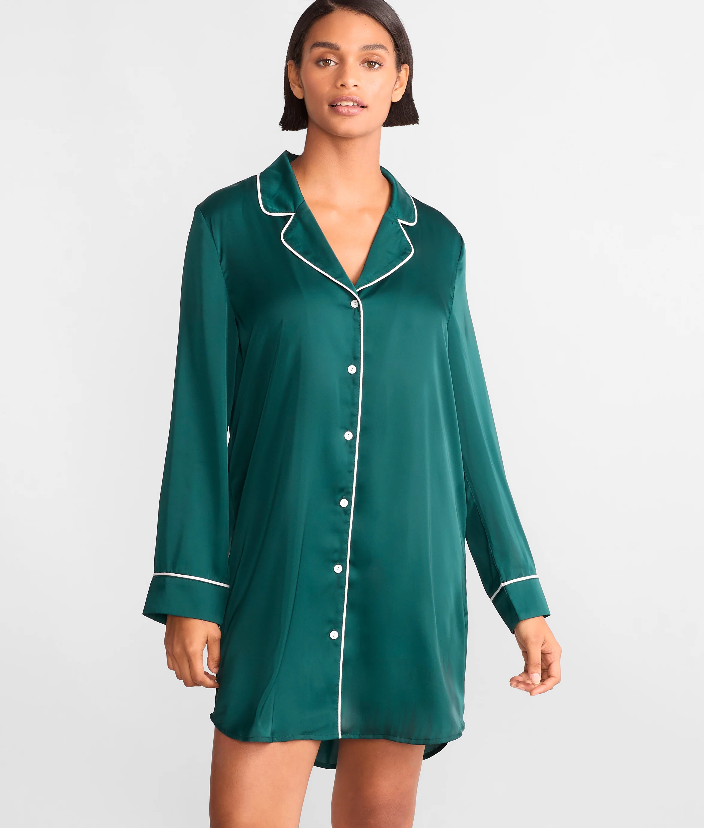 The Washed Satin Sleep Shirt - Image 10