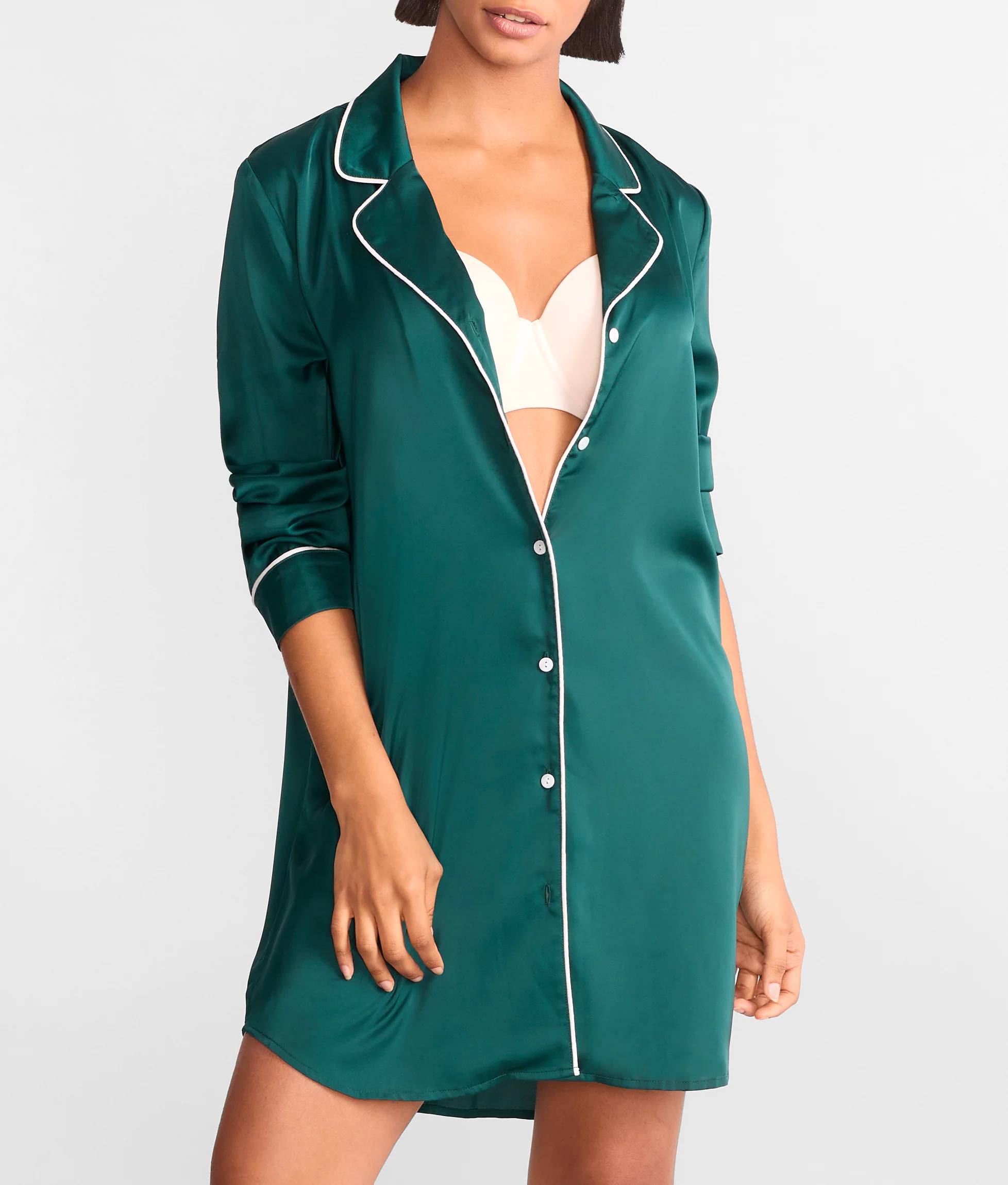 The Washed Satin Sleep Shirt - Image 11