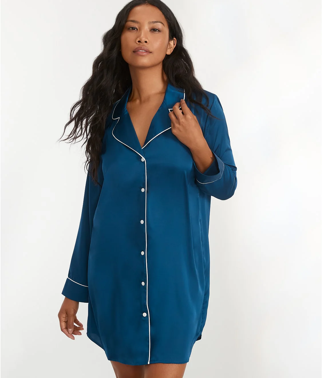 The Washed Satin Sleep Shirt - Image 23