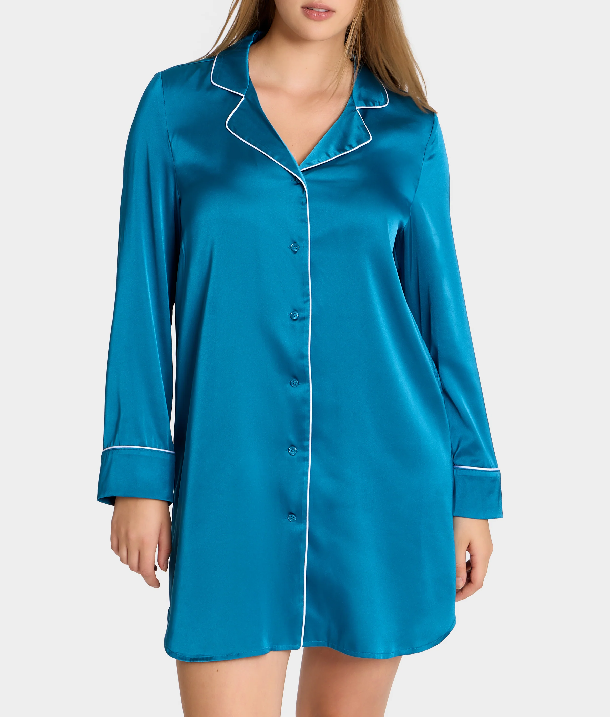 The Washed Satin Sleep Shirt - Image 29
