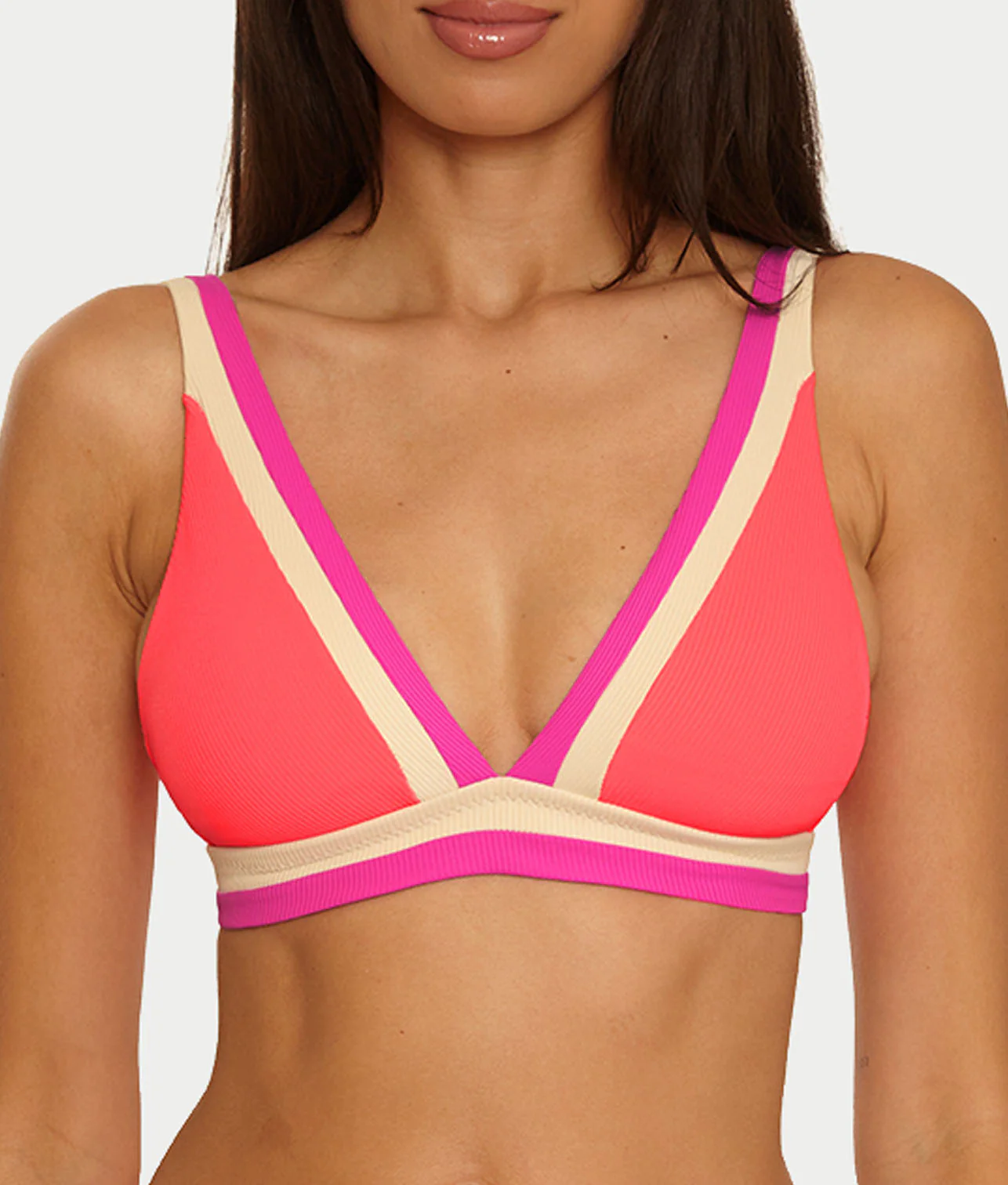 Coast Line Plunge Bikini Top - Image 4