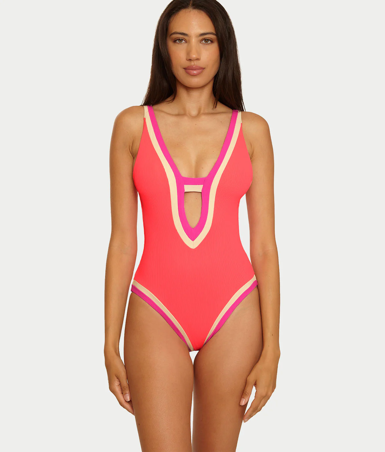 Coast Line Plunge One-Piece - Image 5