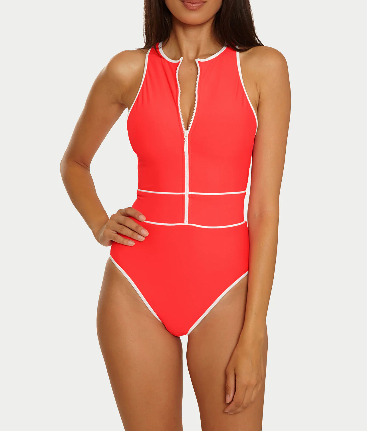 Sport Mode High-Neck One-Piece - Image 4