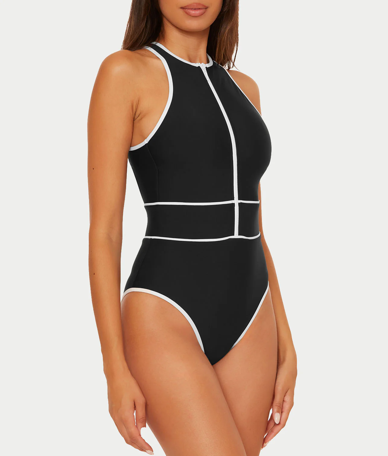 Sport Mode High-Neck One-Piece - Image 7