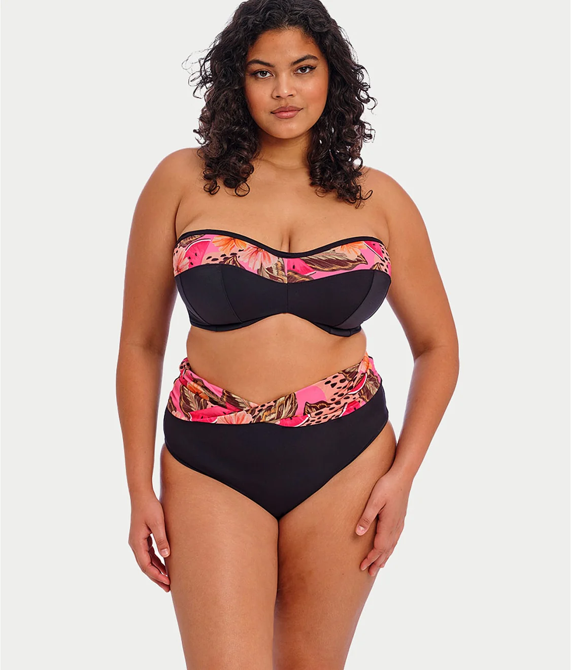 Plus Size Cabana Nights Bandeau Bikini Top