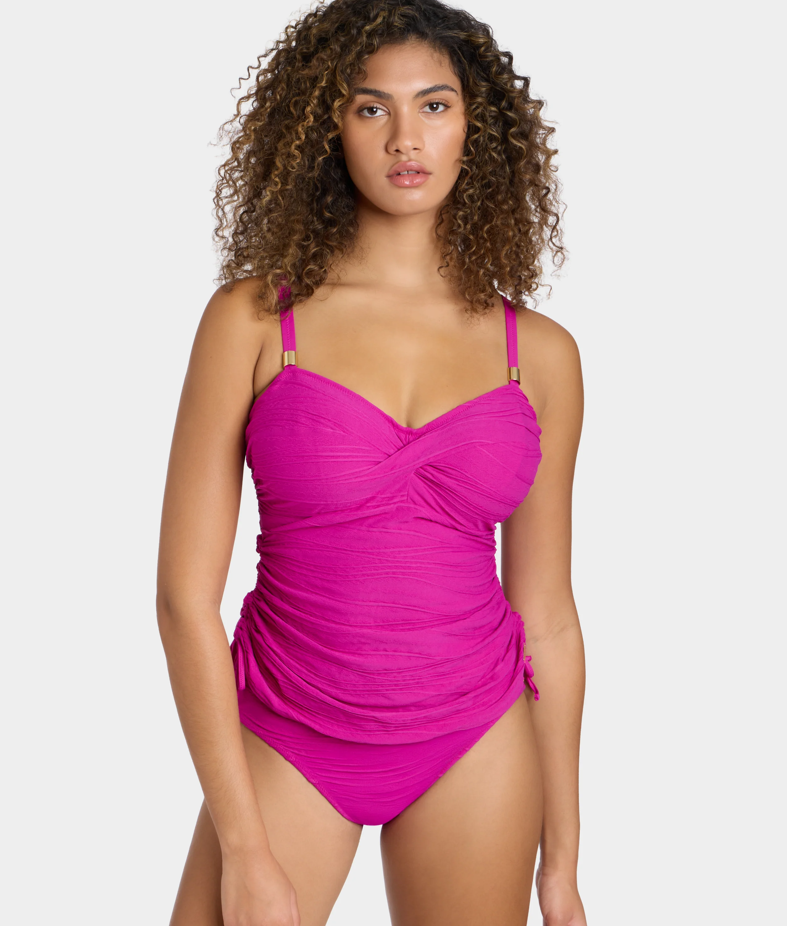 Beach Waves Twist Underwire Tankini Top