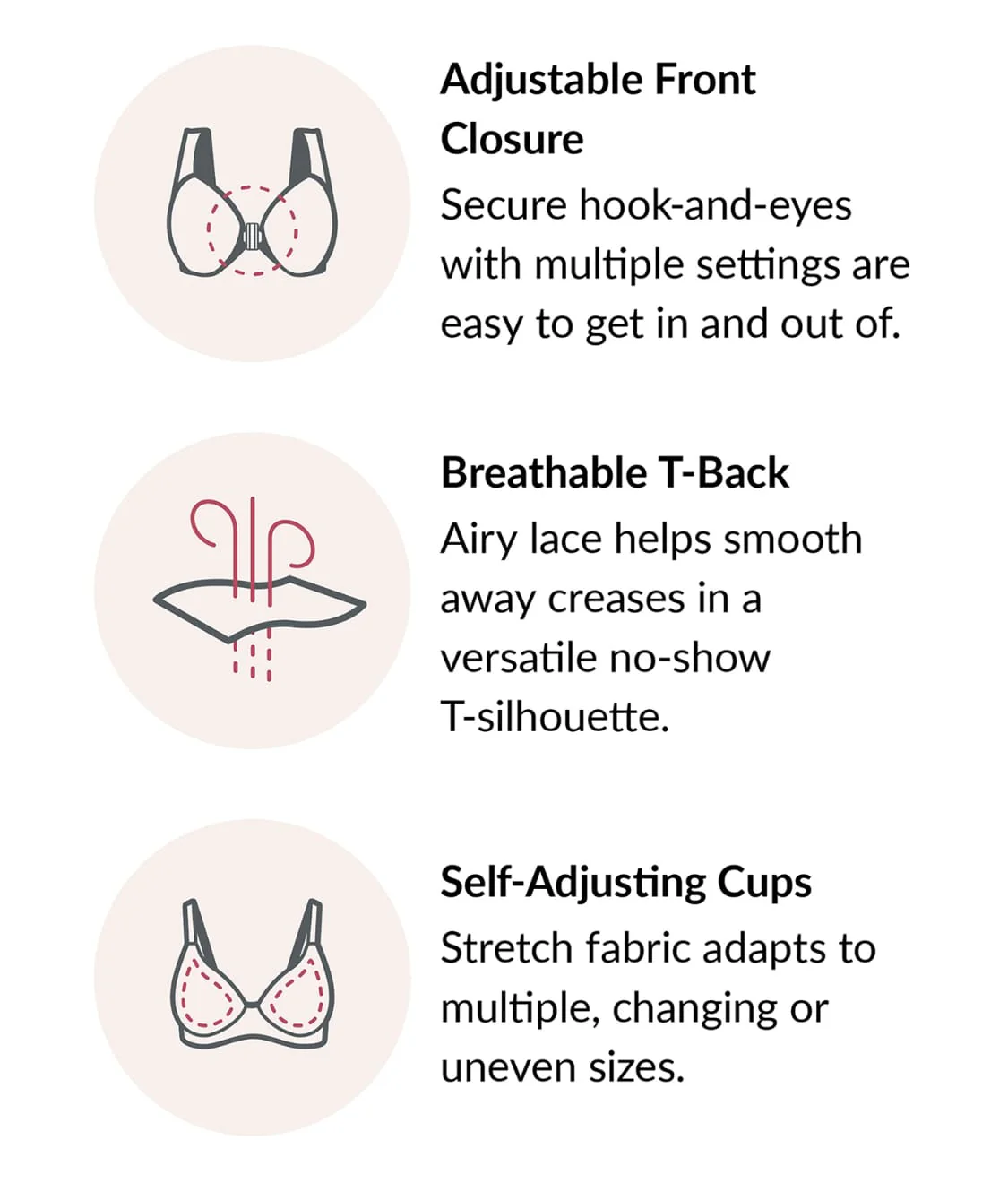 Front-Close Cotton T-Back Wire-Free Comfort Bra - Image 17