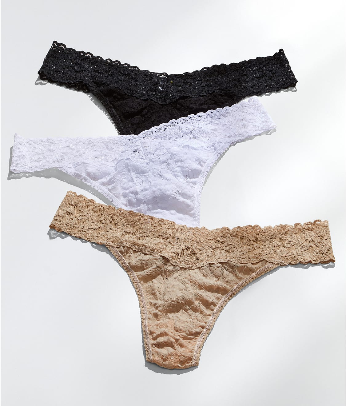 Signature Lace Original Rise Thong 3-Pack - Image 9