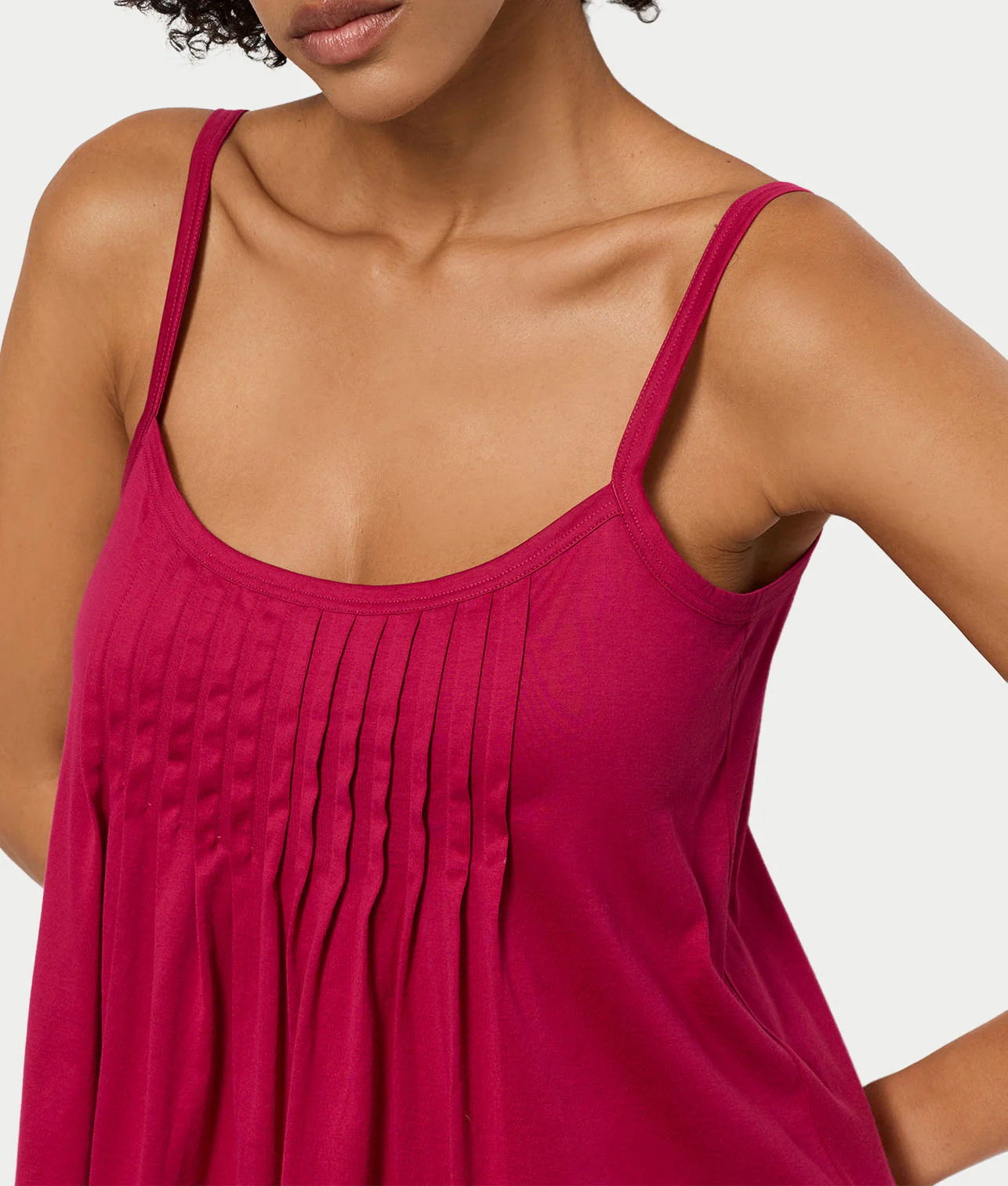 Juliet Pleated Cotton Pajama Set - Image 4