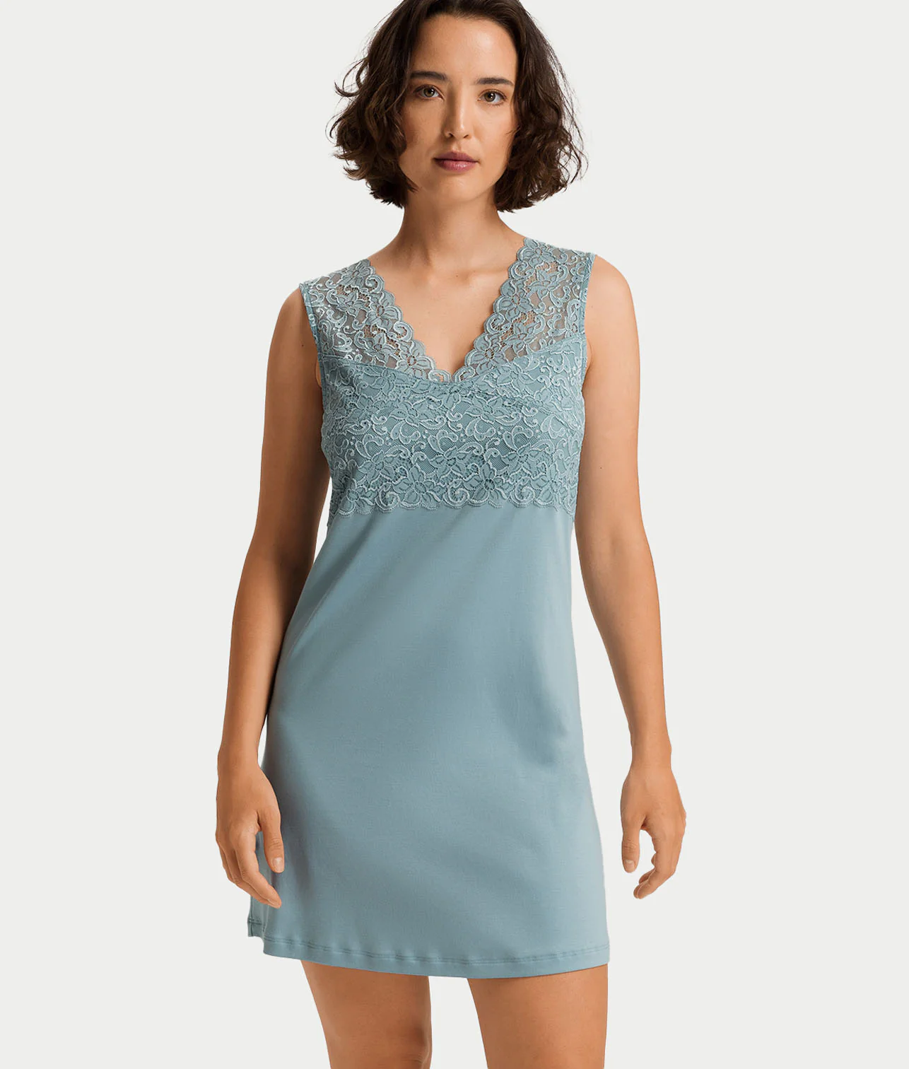 Moments V-Neck Cotton Tank Nightgown - Image 10