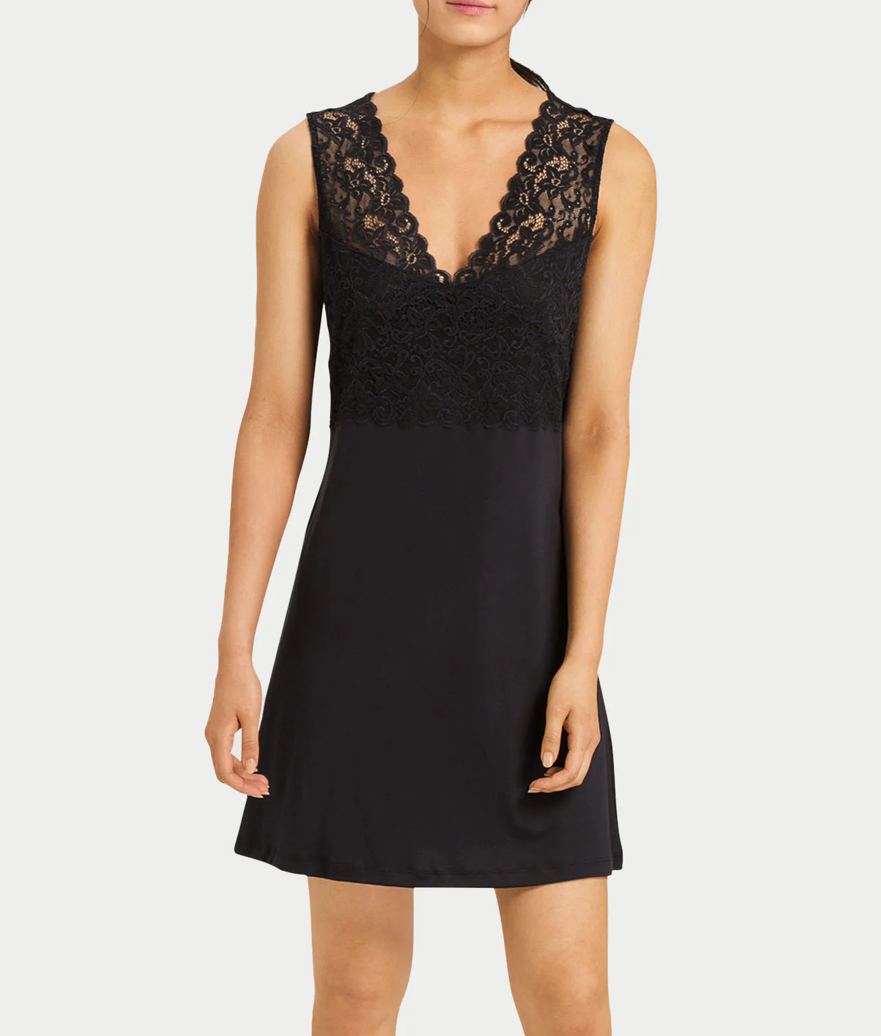 Moments V-Neck Cotton Tank Nightgown - Image 9