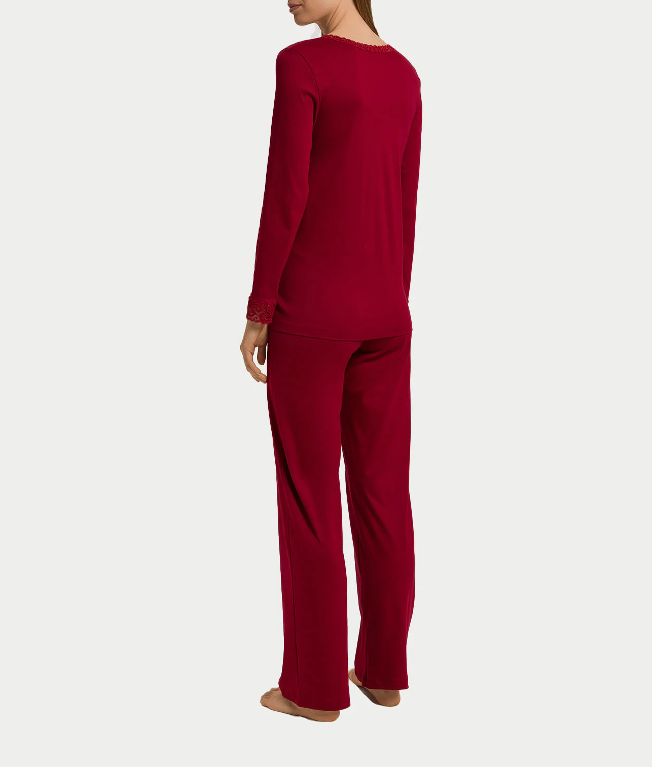 Moments Lace Trim Cotton Pajama Set - Image 6