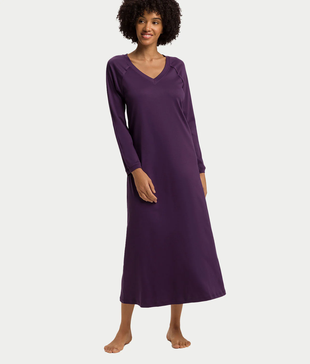 Pure Essence V-Neck Cotton Nightdress - Image 5
