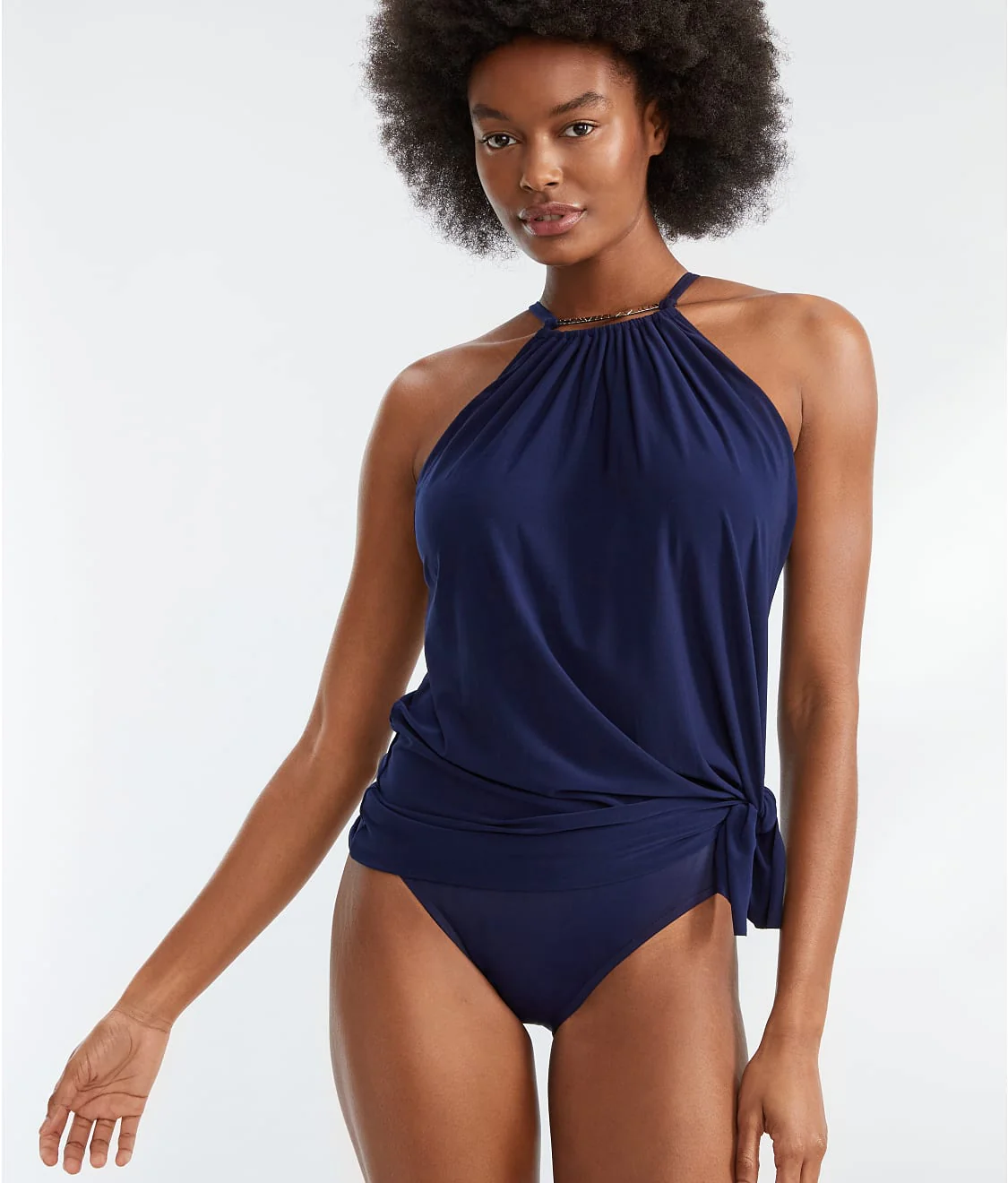 Solid Parker Convertible Underwire One-Piece Swimsuit