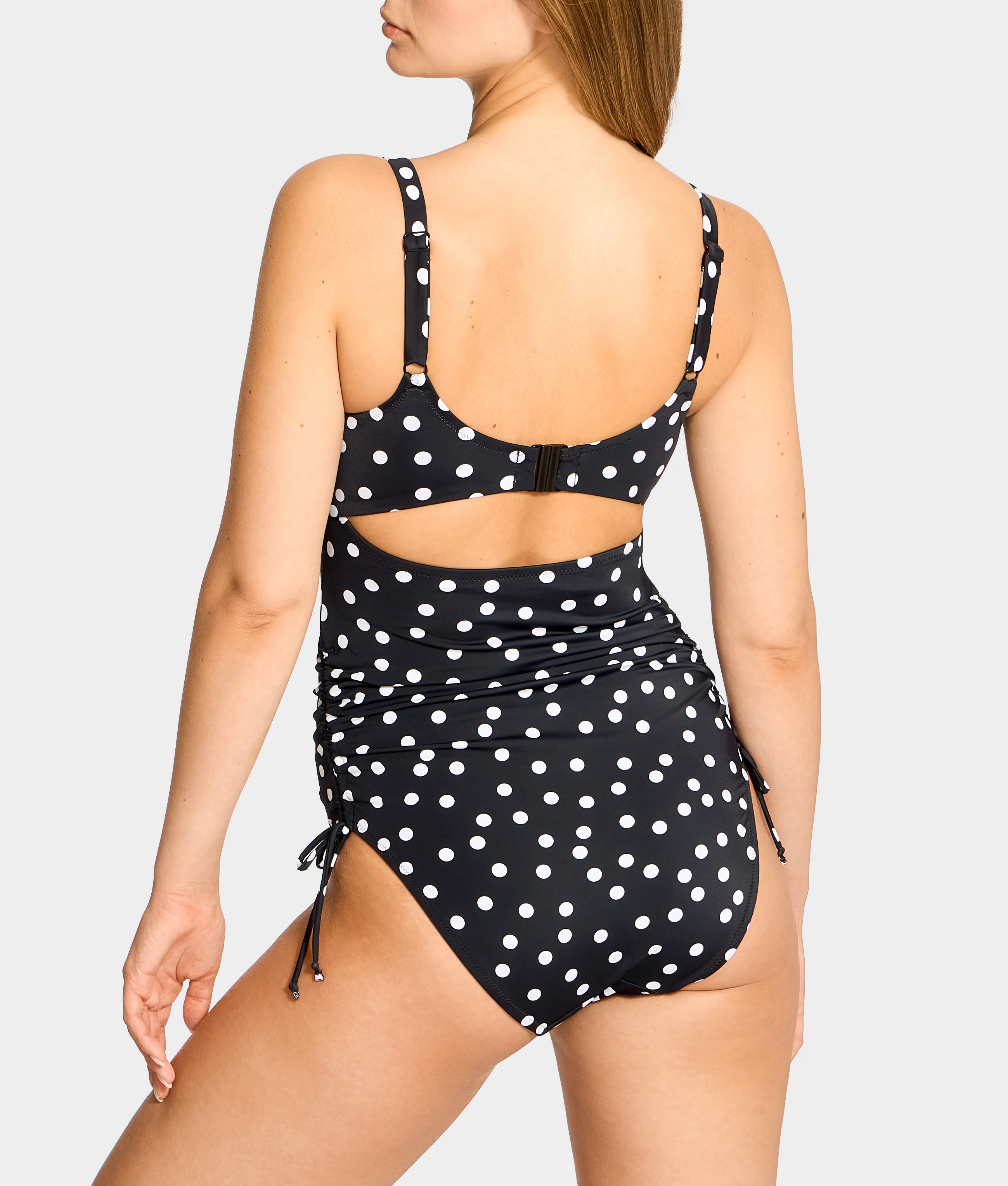 Polka Dot Isabella Balcony Underwire One-Piece Swimsuit - Image 2