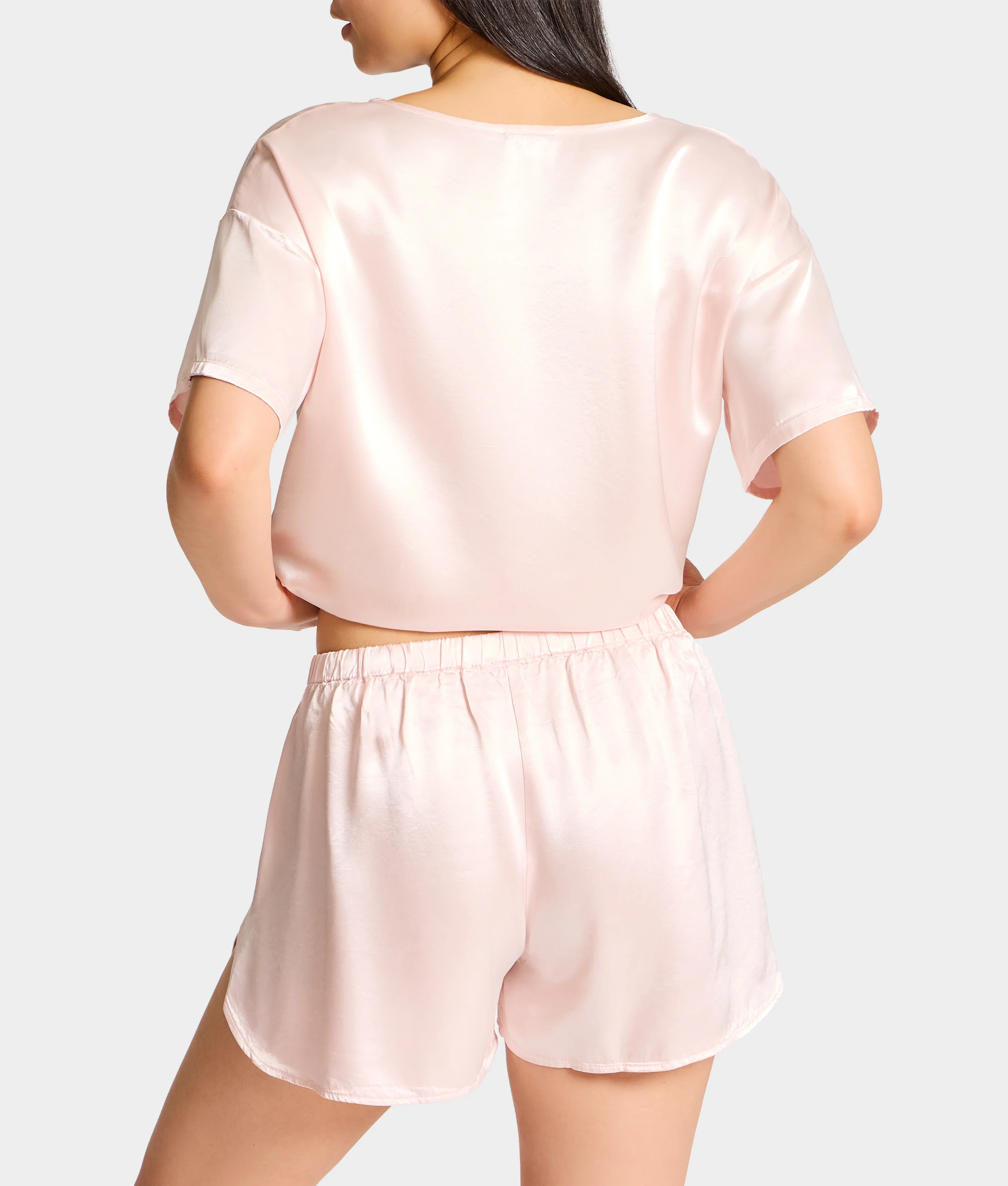 Brittany Satin Sleep Shorts - Image 10