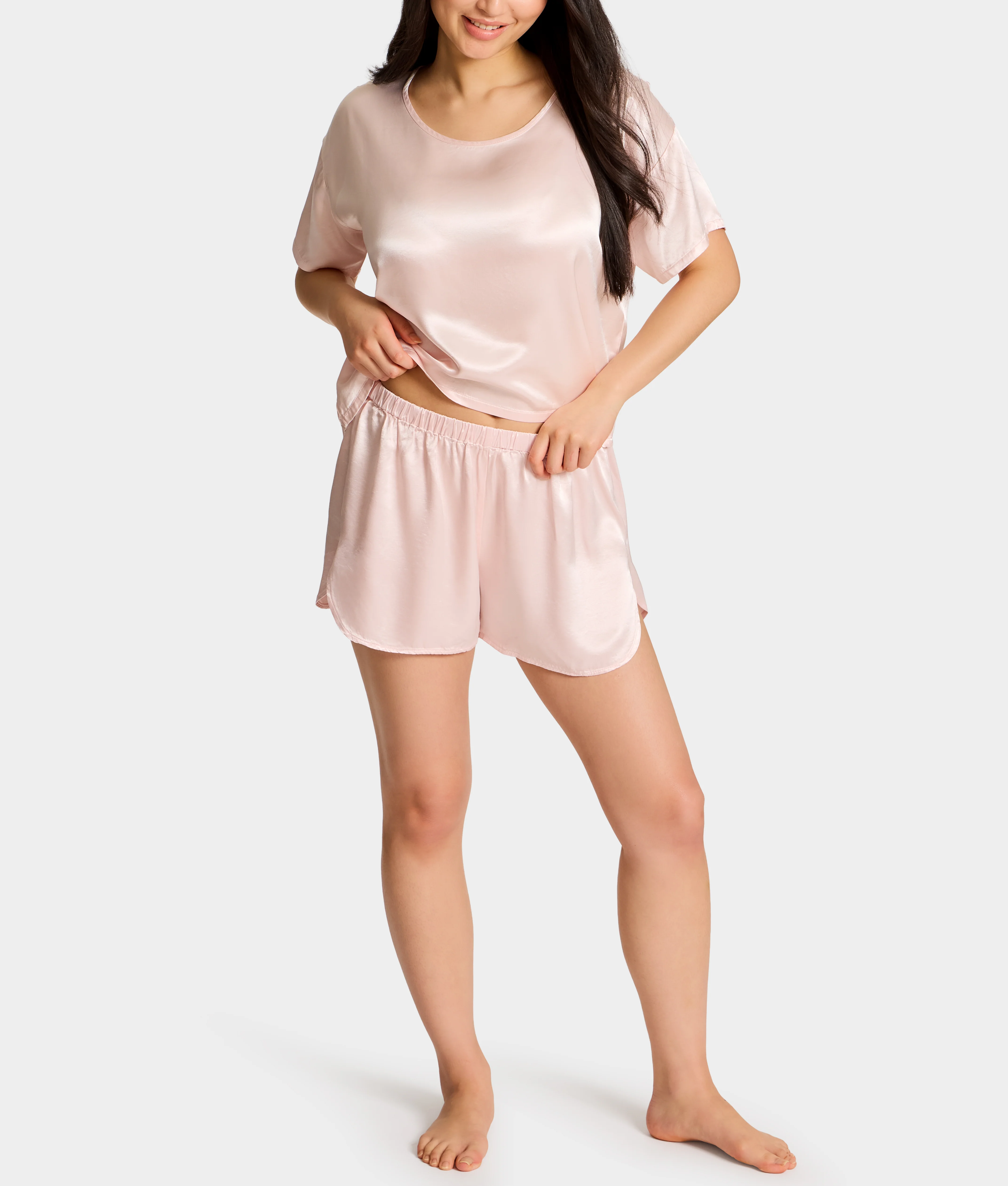 Brittany Satin Sleep Shorts - Image 12
