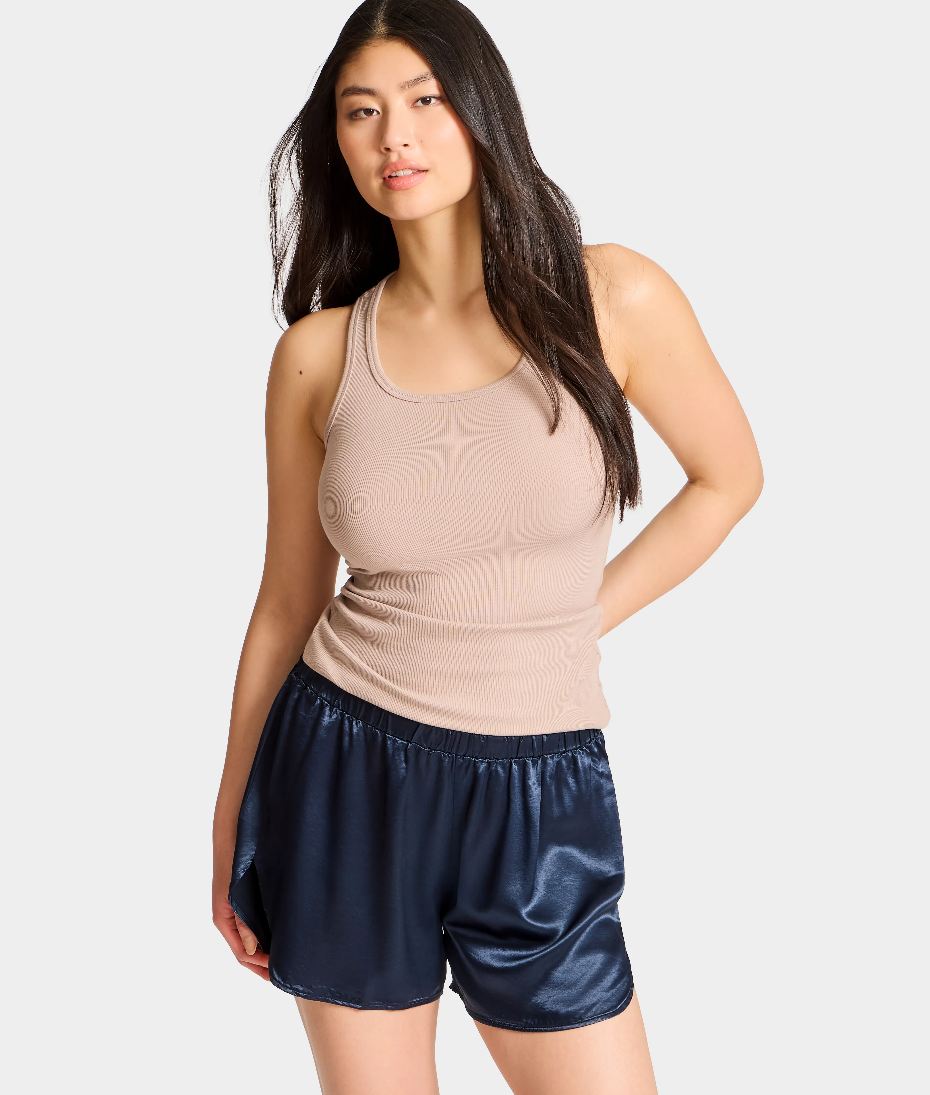 Brittany Satin Sleep Shorts - Image 5