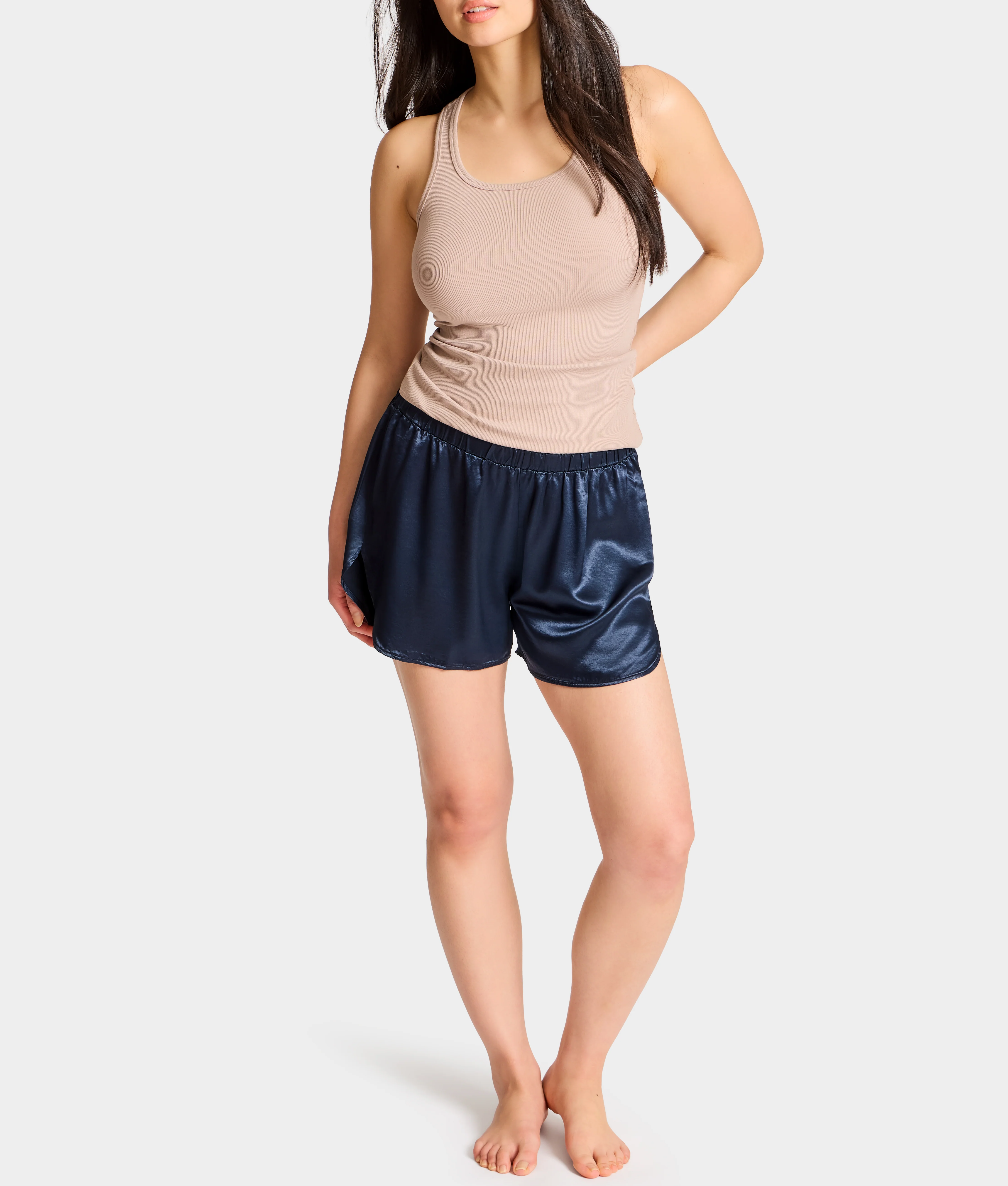 Brittany Satin Sleep Shorts - Image 8