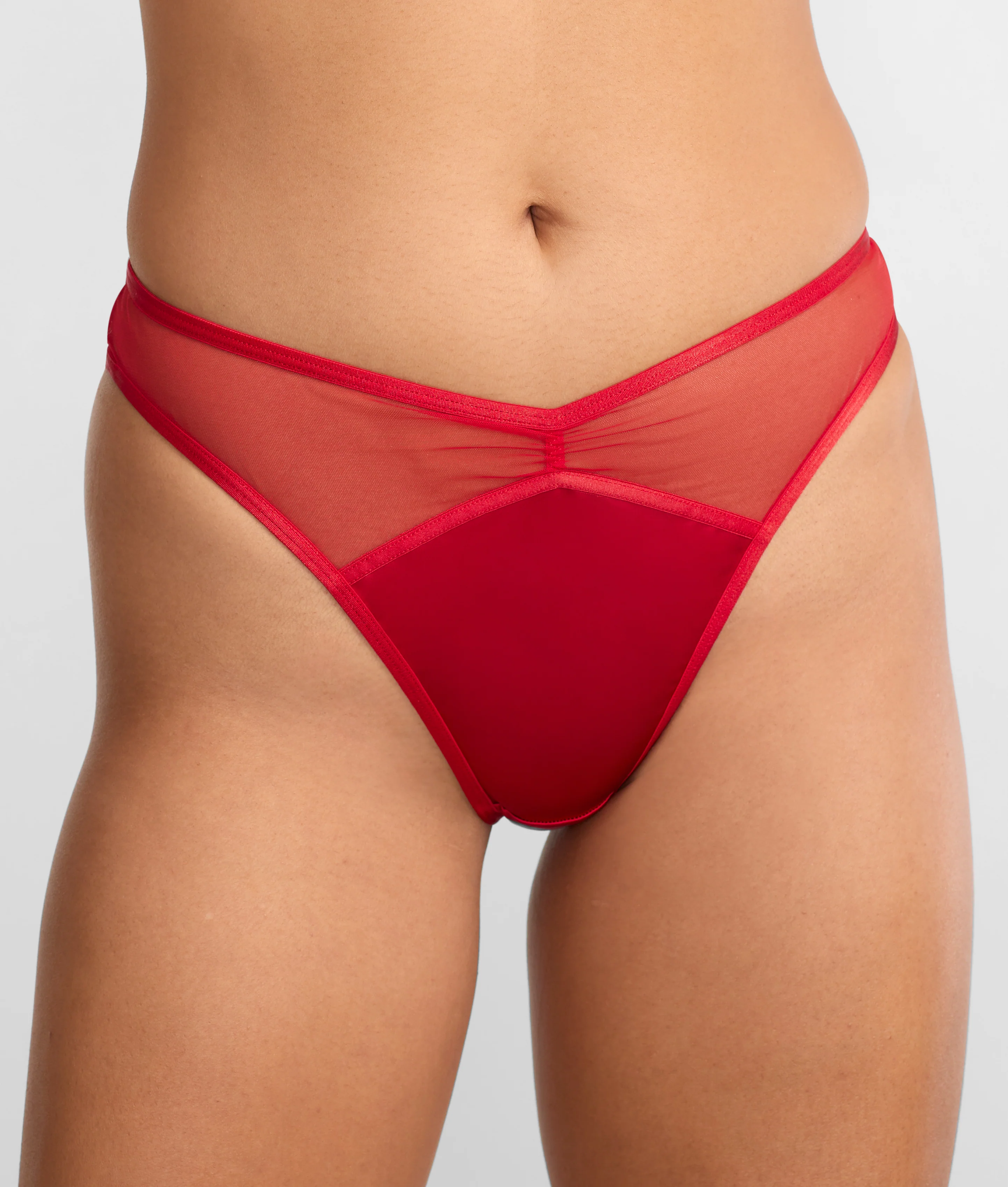 All Yours Satin & Mesh Thong - Image 3