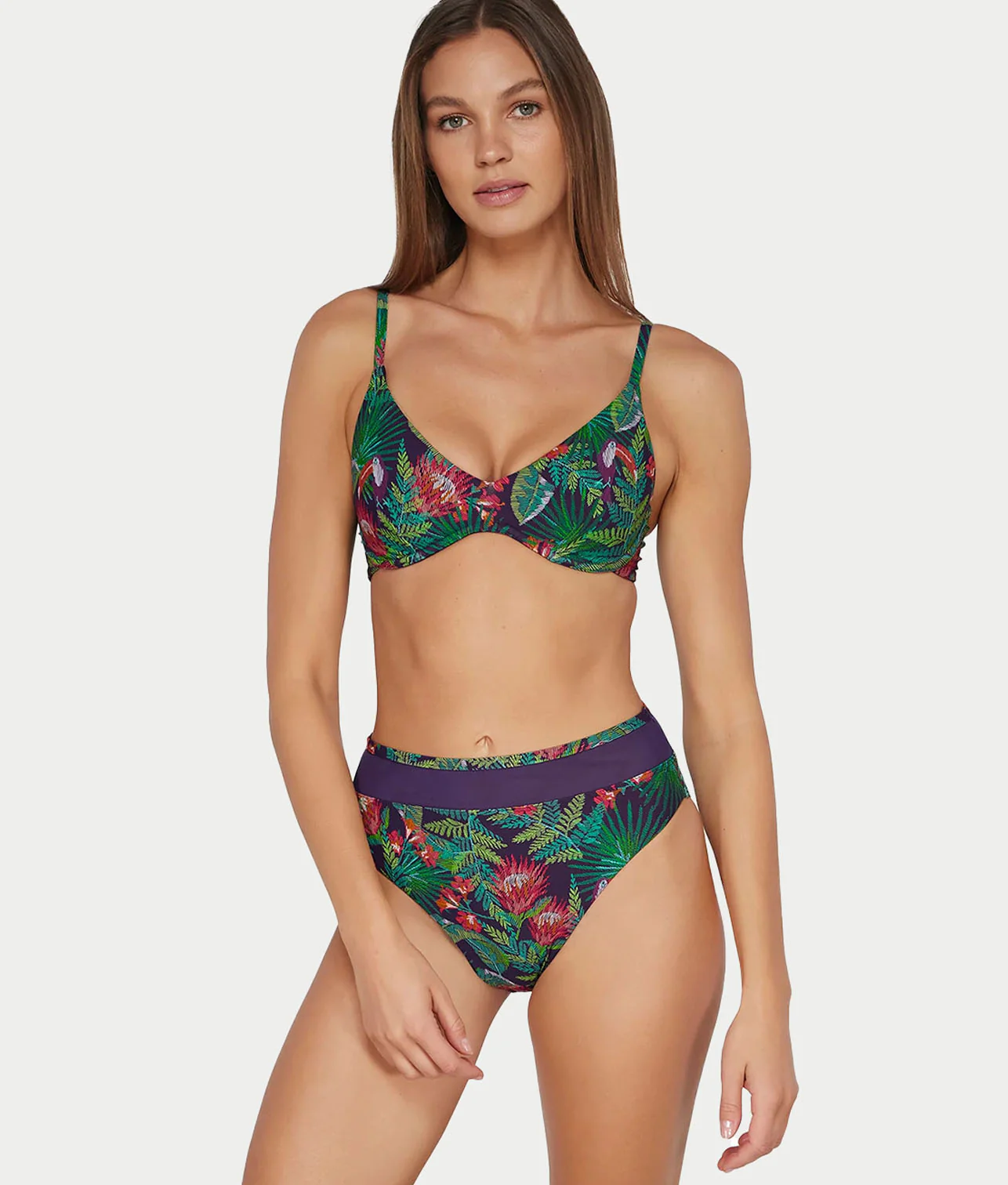 Annie High-Waist Bikini Bottom - Image 26