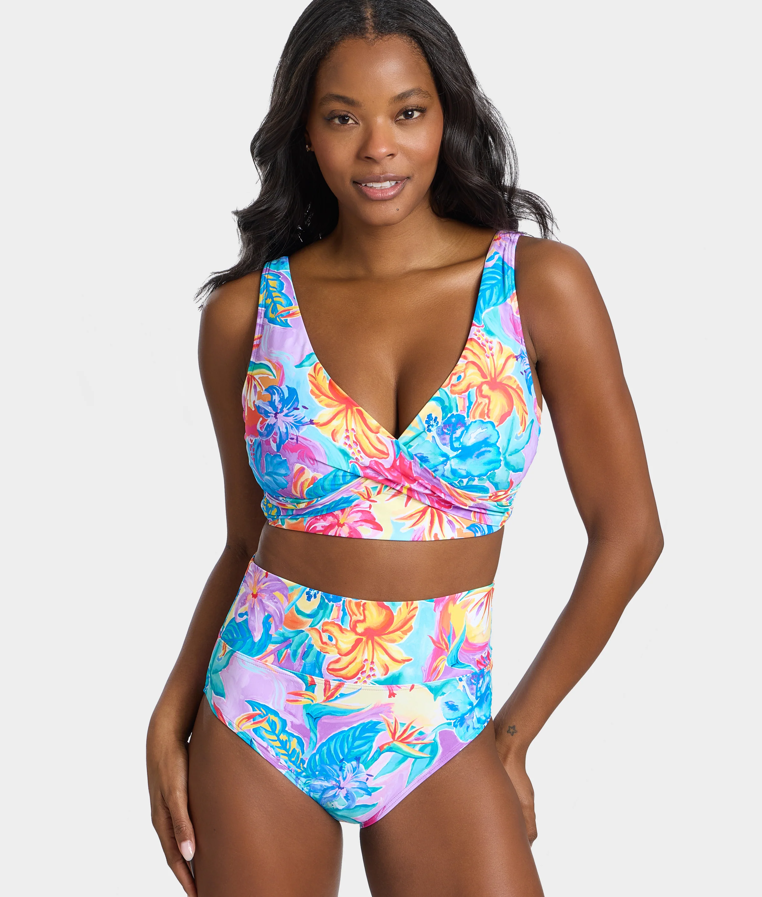 Hannah Fold-Over High-Waist Bikini Bottom - Image 10