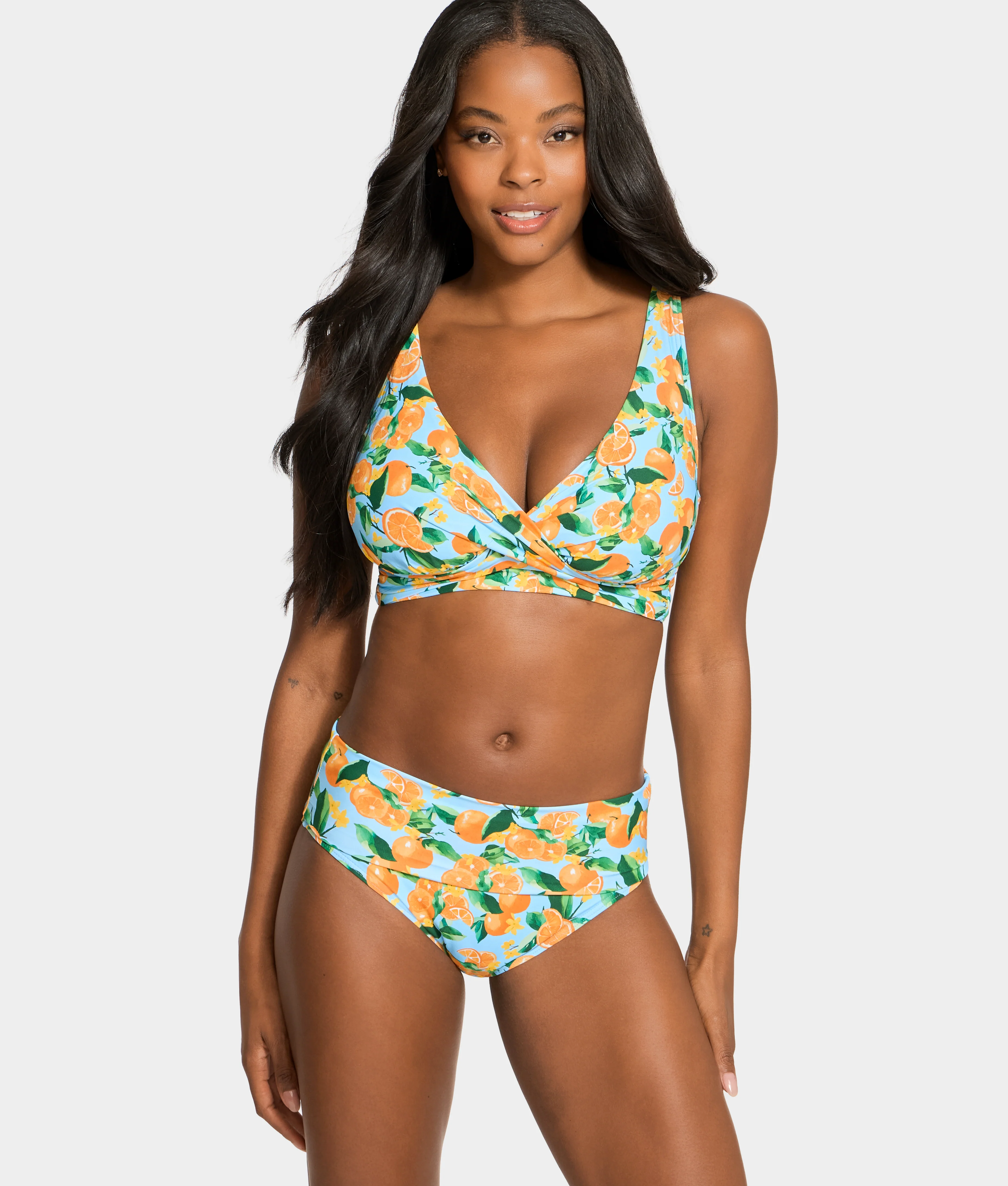 Hannah Fold-Over High-Waist Bikini Bottom - Image 122