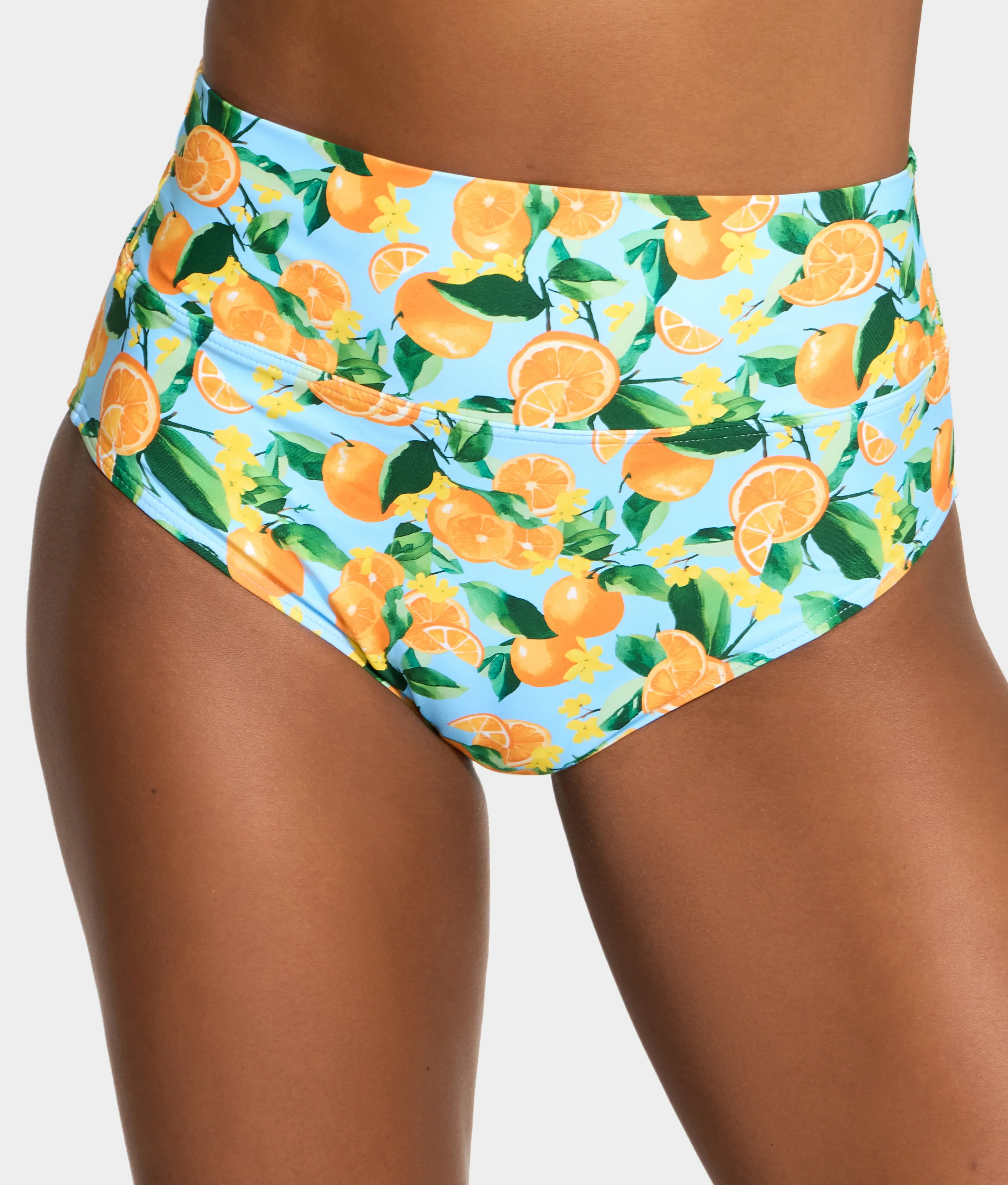 Hannah Fold-Over High-Waist Bikini Bottom - Image 124