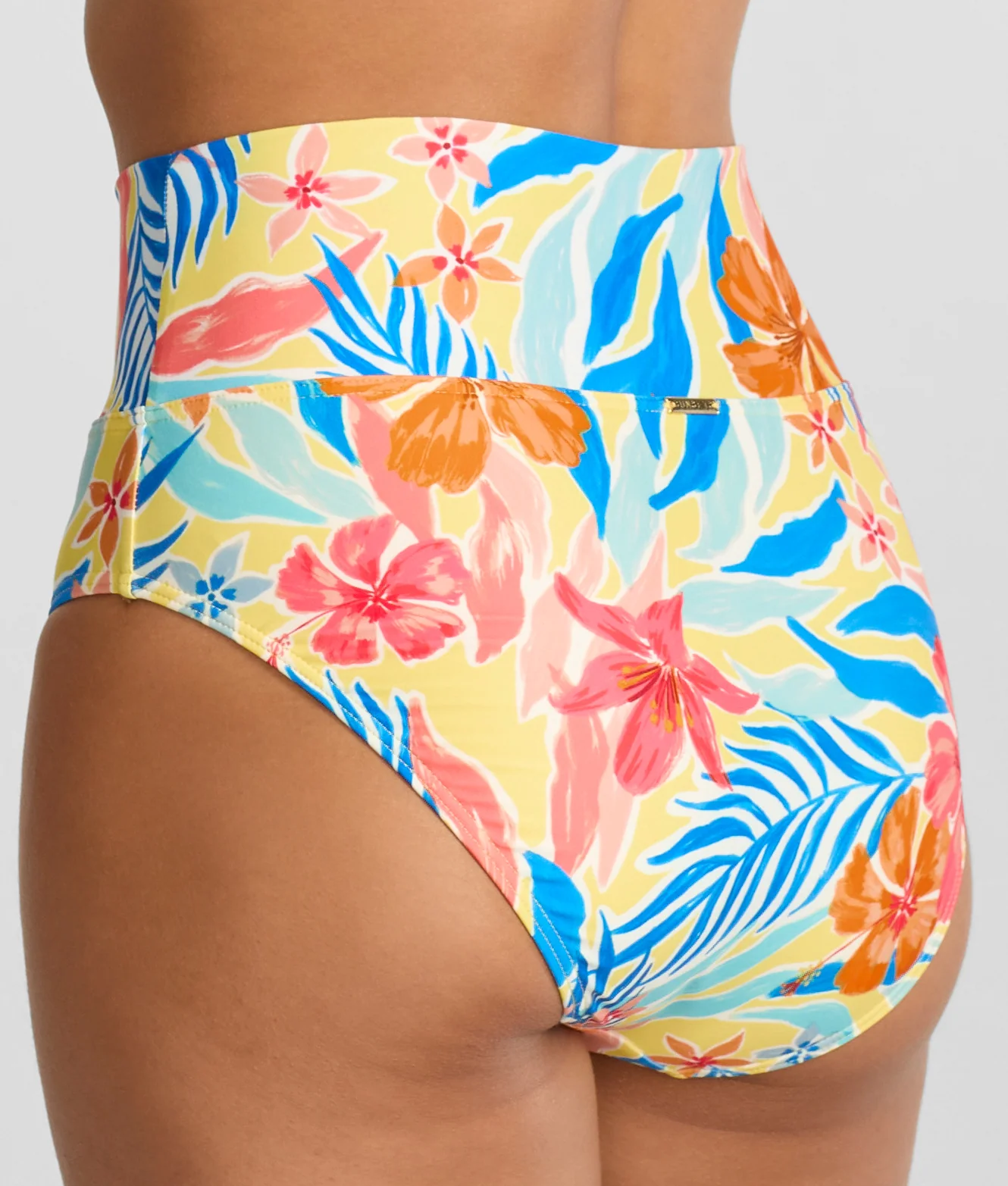 Hannah Fold-Over High-Waist Bikini Bottom - Image 179