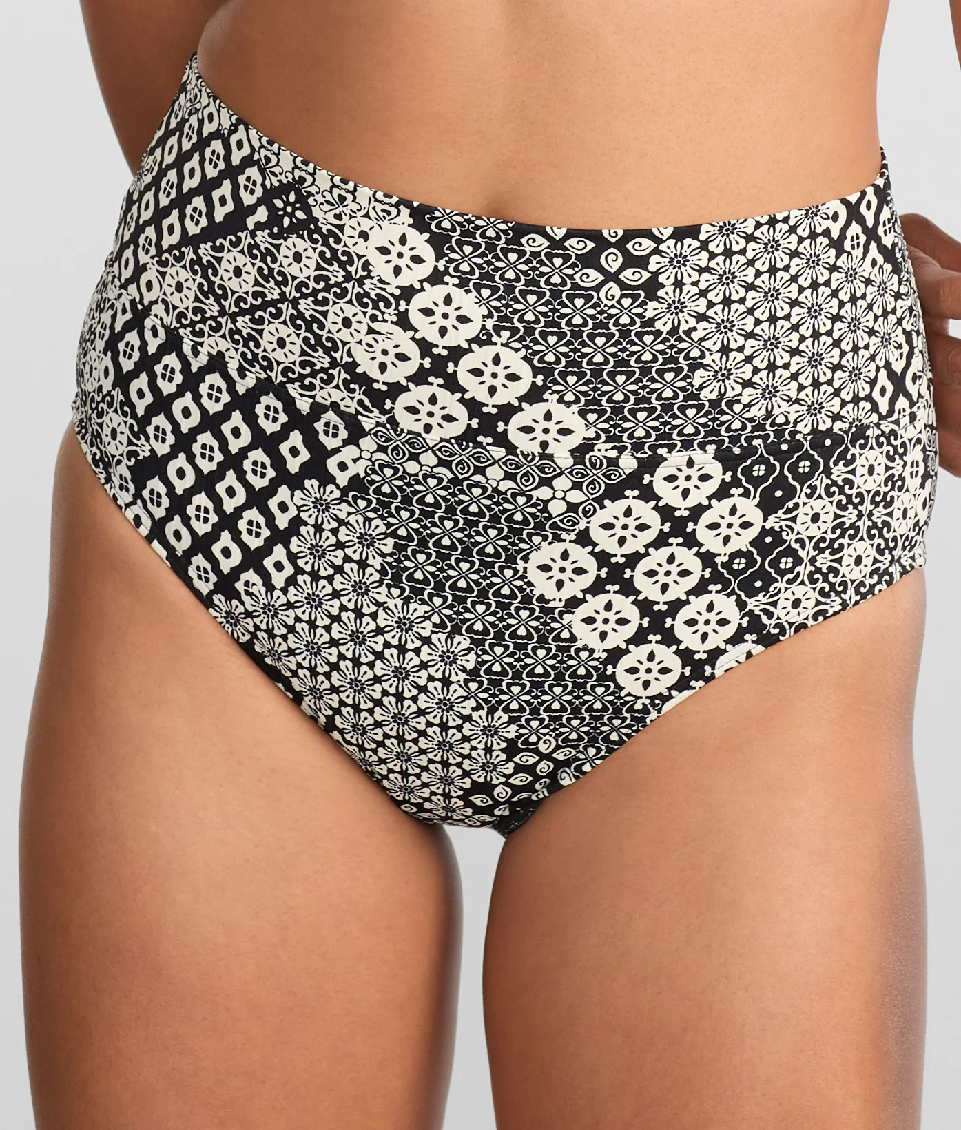 Hannah Fold-Over High-Waist Bikini Bottom - Image 186