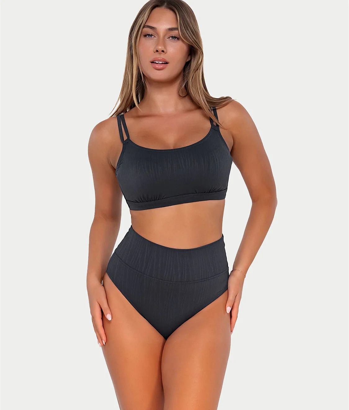 Hannah Fold-Over High-Waist Bikini Bottom - Image 34