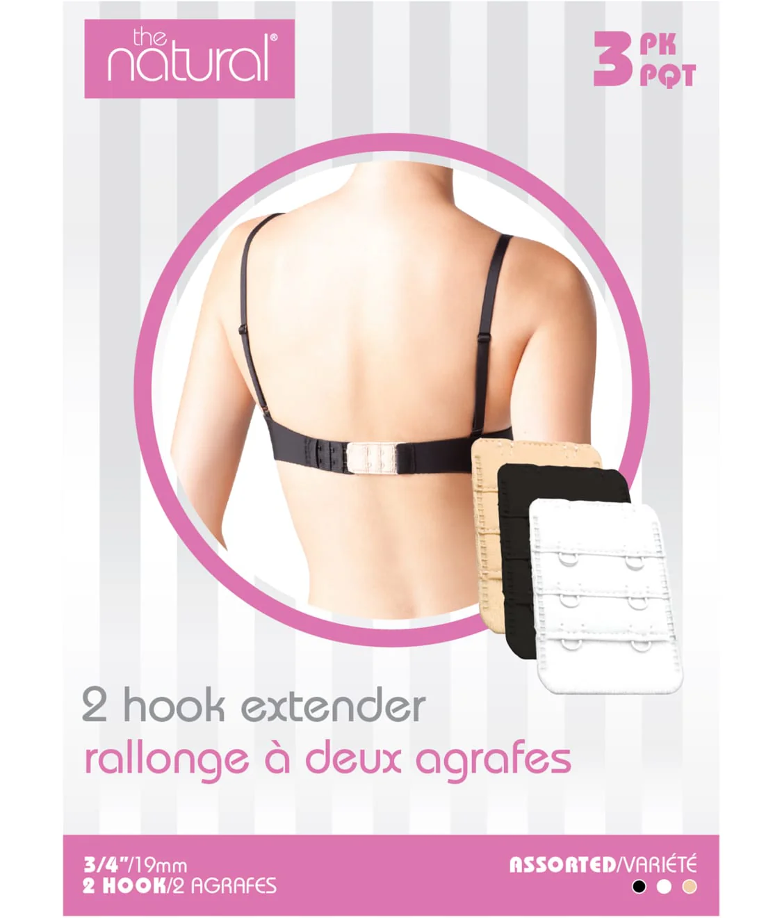 2-Hook Bra Extenders 3-Pack - Image 3