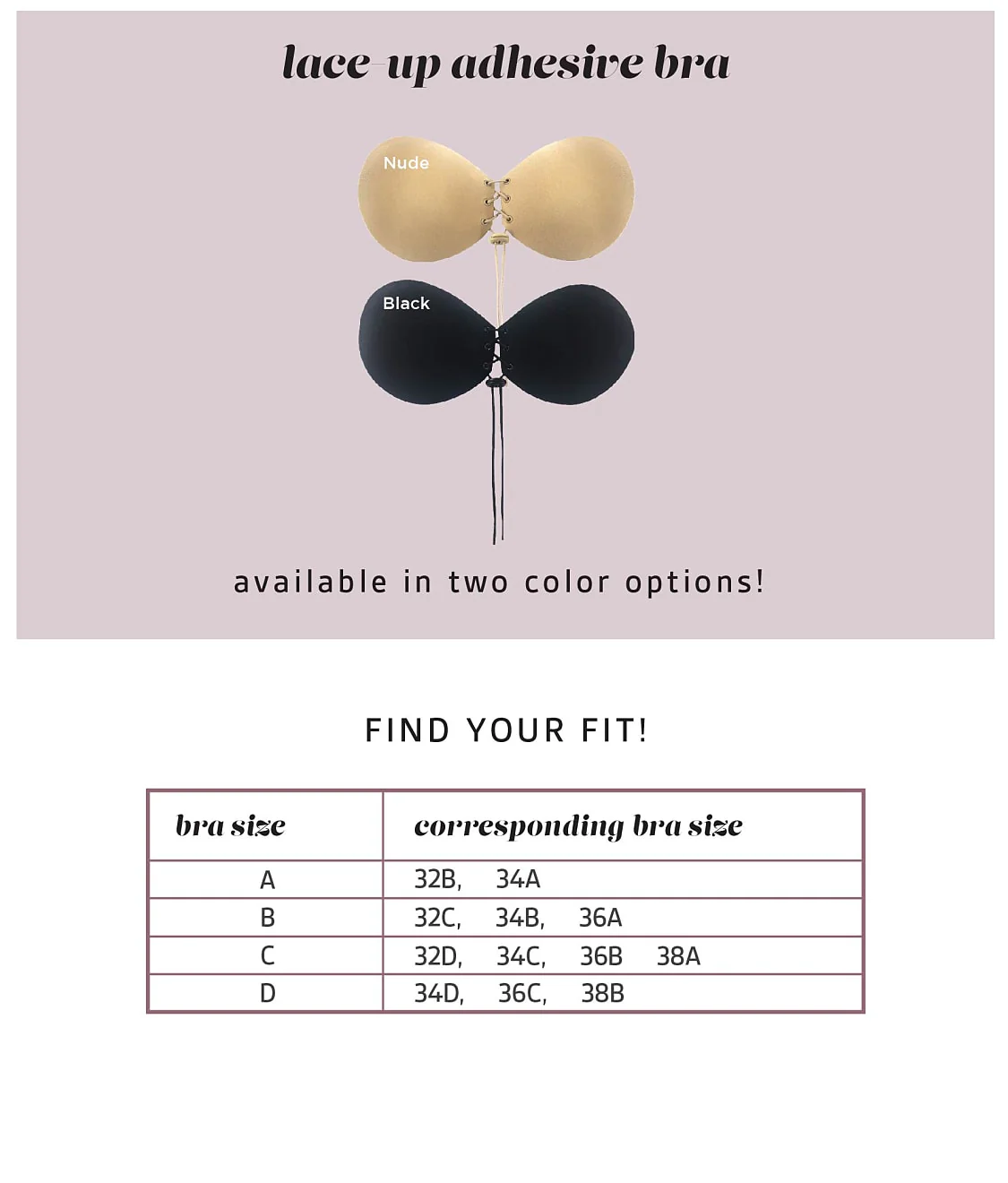 Lace-Up Adhesive Bra - Image 4