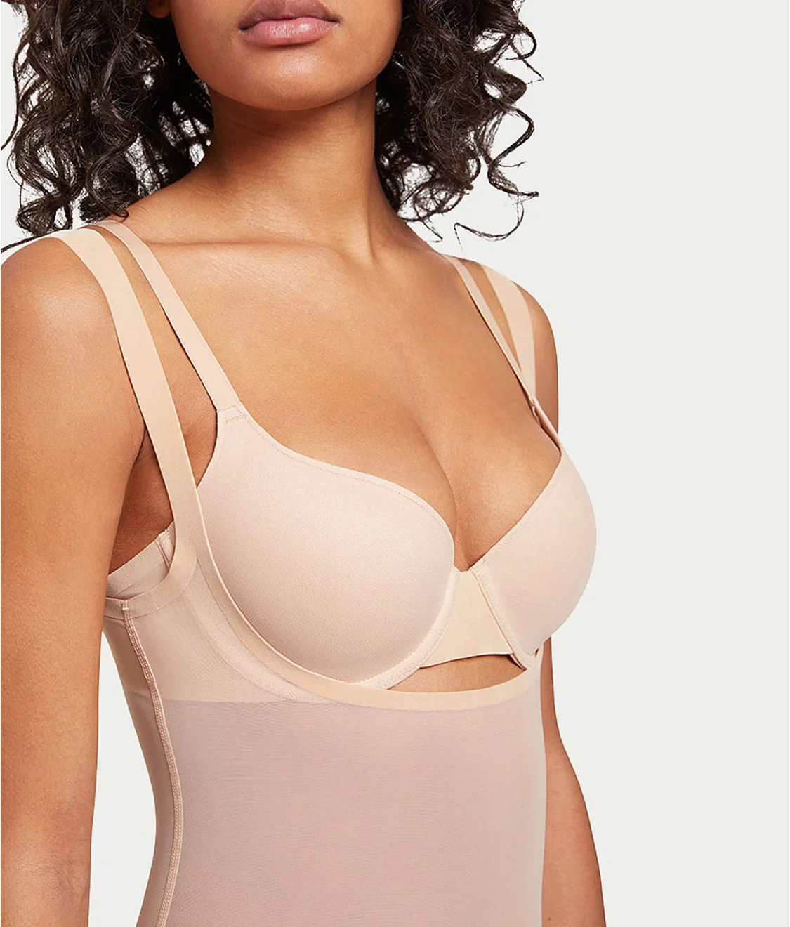 Tulle Open Bust Bodysuit - Image 8